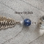 สร้อยคอลาพิสลาซูรี่ ประดับด้วยตริสตัล Lapislazuri Necklace decorate with crystal