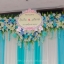 ซุ้มถ่ายภาพงานแต่ง ดอกไม้แห้ง ธีมเขียวมิ้นขาว