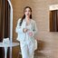 เสื้อทวีตแขนยาว เสื้อคลุมผ้าทวีตสีชมพู สีครีม งานสวยหรู