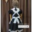 MAID115 ชุดเมดแมวสีดำ แขนตุ๊กตา+เอี๊ยม น่ารักมากกก