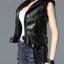 SuperMCTOYS F-074 Leather Sleeveless Moto Jacket Sets