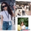 เสื้อยืดแฟชั่นสีพื้นแบบดาราใส่