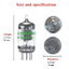 Fosi 5654W Tubes หลอดแก้วสูญญากาศสำหรับเครื่องเสียง T20, P1, P2, Box X2, Box X4 หนึ่งคู่สองชิ้น