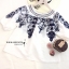 เสื้อสม็อค เสื้อแฟชั่นเกาหลีทรงน่ารัก ปักลายดอกไม้ ใส่เปิดไหล่ก็สวย