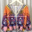 เสื้อโบฮีเมียนคอวี ผ้าปริ้นลายสวยสีสันสดใส