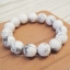 Howlite ฮาวไลท์ 12 มม หินใจเย็น