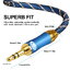 ขาย ERTK NEW AUX Blue สาย Aux 3.5 เป็น 3.5 สายถักหนังงู สำหรับเครื่องเสียง