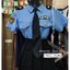 POLICE108 ชุดตำรวจ รปภ.ยามผู้หญิง พร้อมหมวก สีฟ้ากระโปรงจีบมีเชือกงานเรียบร้อยน่ารักๆ