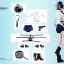Manmodel MM016-A, MM016-C Chicken Dinner Female Combat Suit (Dark Blue)/(Light blue)