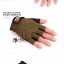 ถุงมือครึ่งนิ้ว ลายตัวเอ็กซ์ 5.11 : สีน้ำตาลเข้ม Brown รหัส GT012