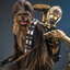 Hot Toys MMS766 Star Wars Episode V: The Empire Strikes Back - Chewbacca with Disassembled C-3PO
