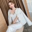 เสื้อทวีตแขนยาว เสื้อคลุมผ้าทวีตสีชมพู สีครีม งานสวยหรู