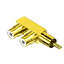 ERTK One to Two RCA Adapter แจ๊คแปลง RCA 2สายเป็น 1สาย สำหรับ TV, VIDEO, เครื่องเสียง ประกันศูนย์ไทย