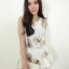 Spring Bloom Blouse เสื้อแขนกุดเนื้อผ้าฝ้าย ชายเสื้อทรงระบายนิดๆพอน่ารัก