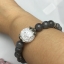 Labradorite ลาบราดอไรต์ 8mm ความคิดสร้างสรรค์ แก้ปัญหา ลดน้ำหนัก และ ไอซ์ควอตซ์ Ice Quartz ชำระล้างพลังด้านลบ กับตัวคั่นซิลเวอร์น่ารักๆ