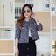 เสื้อคลุมผ้าทวีตสไตล์เกาหลี ส่งฟรี