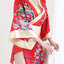 KIM107 ชุดกิโมโนสีแดงลายดอก งานสวยมากเวอร์