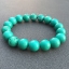Turquoise Howlite ฮาวไลท์สีเทอร์คอยส์ 10 มม หินใจเย็น