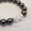 Hematite เฮมาไทต์ Hematite 10 มม ประดับปีเซี๊ยะเงินแท้ แบกทอง 3 ก้อน