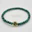 หัวนะโมเสาร์ห้า และพระพิฆเนศ เทพเจ้าแห่งความสําเร็จ ร้อยพร้อม Malachite มาลาไคท์ 4 มม