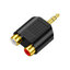 ERTK Dual RCA to 3.5 Adapter หัวแปลงแบบ RCA คู่ขาวแดง เป็น 3.5 สำหรับ คอมพิวเตอร์ TV ประกันศูนย์ไทย
