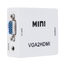 X-Tips VGA to HDMI อะแดปเตอร์แปลง VGA พร้อม AUX 3.5 มม. ออก HDMI