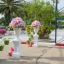 ซุ้มหญุ้าเทียม ถ่ายรูปงานบวช ธีมงาน เขียวขาว