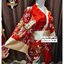 KIM107 ชุดกิโมโนสีแดงลายดอก งานสวยมากเวอร์