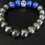 สร้อยข้อมือไพไรท์, ลาพิสลาซูรี่ Pyrite,Lapis Lazuri ขนาด 10 มิล