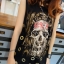 เสื้อลายกระโหลก เสื้อยืดตัวใหญ่ ใส่ได้ทั้ง ผู้หญิง/ผู้ชาย