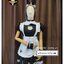 MAID115 ชุดเมดแมวสีดำ แขนตุ๊กตา+เอี๊ยม น่ารักมากกก