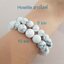 Howlite ฮาวไลท์ 8 มม หินใจเย็น