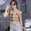 เสื้อโปโลแขนตุ๊กตา ลายแบรนด์ burberry