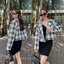 เสื้อคลุมทวิตลายสก๊อต รุ่นไม่มีซับในใส่ชิลล์ไม่ร้อน