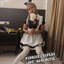 MAID114 ชุดแม่บ้านสีดำ แขนตุ๊กตา+เอี๊ยม น่ารักมากกก