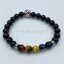 5 พยัคฆราช Tiger Eye Multi Colors & Black Onyx หินตาเสือครบทุกสี และ โอนิกซ์ 8 มม แก้ปีชง พลิกฟื้นดวงชะตา แคล้วคลาดปลอดภัย หินแก้ปีชง ประดับตัวคั่นมังกรเงินแท้ เป็นสัญลักษณ์แห่ง พลัง อำนาจ ความยิ่งใหญ่ และ เสริมดวงด้านการงานการเงิน การงาน