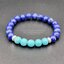 หินสีฟ้า : พลัง อำนาจบารมี และความสุข, Turquoise เทอร์คอยส์ Lapis Lazuli ลาปิส ลาซูลี่ 8 มม