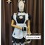 MAID115 ชุดเมดแมวสีดำ แขนตุ๊กตา+เอี๊ยม น่ารักมากกก