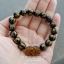 Black Onyx 10 mm and Pixiu Tiger Eye และ หินโอนิกซ์แกะอักษรบทสวดทิเบต แกะลาย โอม มณี ปัท เม ฮุม และปี่เซียะ Om Mani Padme Hum หินตาเสือ ไทเกอร์อายสลักรูปปี่เซี๊ยะ วัตถุมงคลเรียกทรัพย์ ขจัดปัดเป่าสิ่งชั่วร้ายโอนิกซ์ดำหรือนิล 10 มม