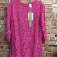 Luxe Lace Dress เดรสผ้าลูกไม้สีชมพู งานสวย มีซับในอย่างดีทั้งตัวค่ะ