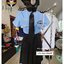 POLICE108 ชุดตำรวจ รปภ.ยามผู้หญิง พร้อมหมวก สีฟ้ากระโปรงจีบมีเชือกงานเรียบร้อยน่ารักๆ