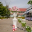 ซุ้มหญุ้าเทียม ถ่ายรูปงานบวช ธีมงาน เขียวขาว