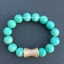 Amazonite อมาโซไนท์ 10 มม นำพาโอกาศทางด้านการงาน การเงิน ประดับ CZ รูปโบว์