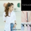 Topshop Shirt ดีไซน์ เกร๋ๆ ชิคๆ ×2 ด้วยแทบตรงคอ และแขน งานดี ติดป้าย