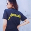 เสื้อยืดวินเทจ ผ้าบาง สกรีนวง ร๊อค METALLICA สกรีน หน้า-หลัง แบบดาราใส่