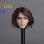 GACTOYS GC011B Asian beauty headscuplt (Short Brown Hair)