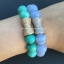 Amazonite อมาโซไนท์ 10 มม นำพาโอกาศทางด้านการงาน การเงิน ประดับ CZ รูปโบว์
