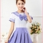 STU044 ชุดนักเรียนญี่ปุ่นเซเลอมูน สีม่วงน่ารัก
