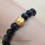 Blue Tiger Eye บลูไทเกอร์อาย 10 มม หินแห่งการมองการณ์ไกล คุ้มภัย เดินทางปลอดภัย ประดับสิงโตเงินแท้ชุบทอง