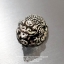 ตัวคั่นคางคกกองเหรียญคาบเหรียญ สัญลักษณ์แห่งความมั่งคั่งยอดนิยม Toad with Coin 925 Sterling Silver Size M